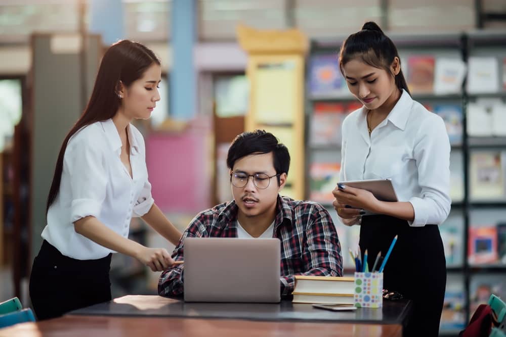 Student at the school 