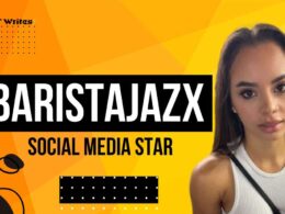 Jazmyn is standing and text BaristaJazx social media star