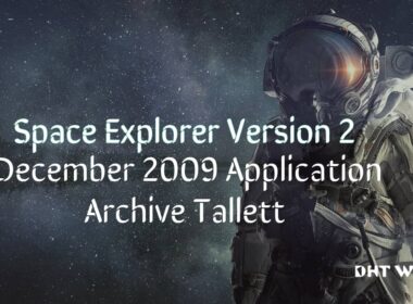 Astronaut in background and the text space explorer version 2 december 2009 application archive tallett