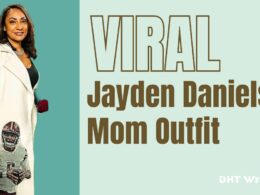 viral image of outfit of jayden daniel's mom