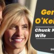 Text with image of Gena O'Kelley with husband Chuck Norris