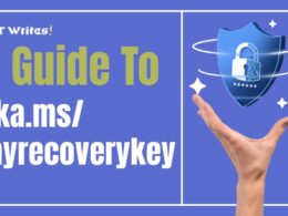 text in image a Guide to aka.ms/myrecoverykey